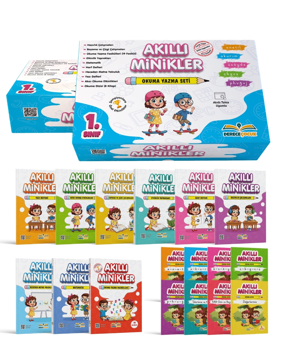 1.Sınıf Akıllı Minikler Okuma Yazma Hazırlık Seti